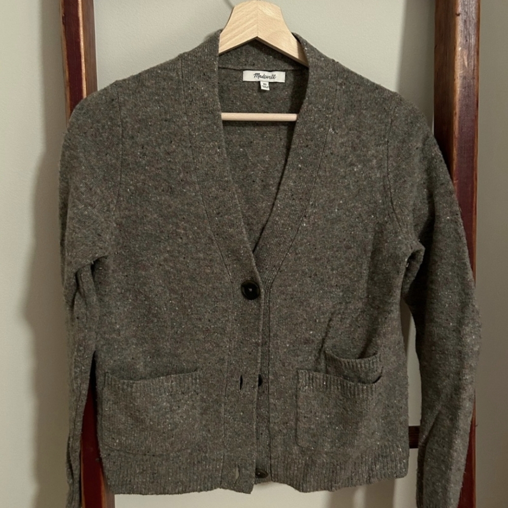 Madewell Gray Cardigan Sweater